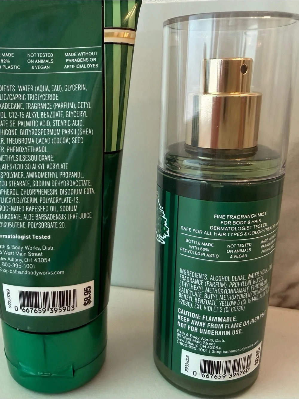 Bath & Body Works Vanilla Bean Noel Body Cream & Fine Fragrance Mist